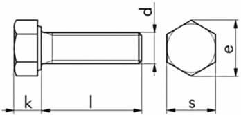 Schraube | DIN 933 | M12x40 | 8.8 vz – Bild 2