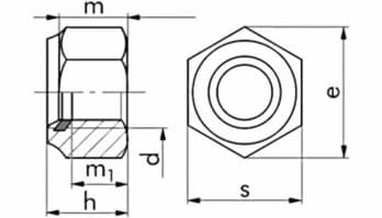 Mutter | DIN 985 | M12 | Fkl.8 vz – Bild 2