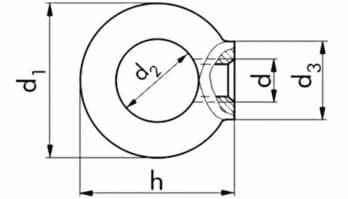 Ringmutter | DIN 582-C15E | M8 vz – Bild 2